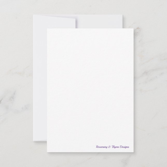 Dankeschön Dankeskarte (Rückseite)