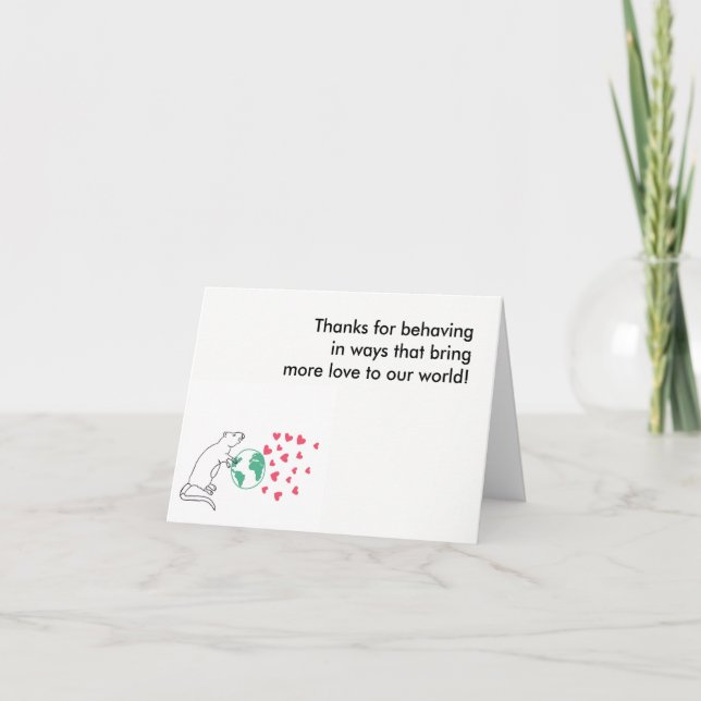 Dankeschön Dankeskarte (Vorderseite)