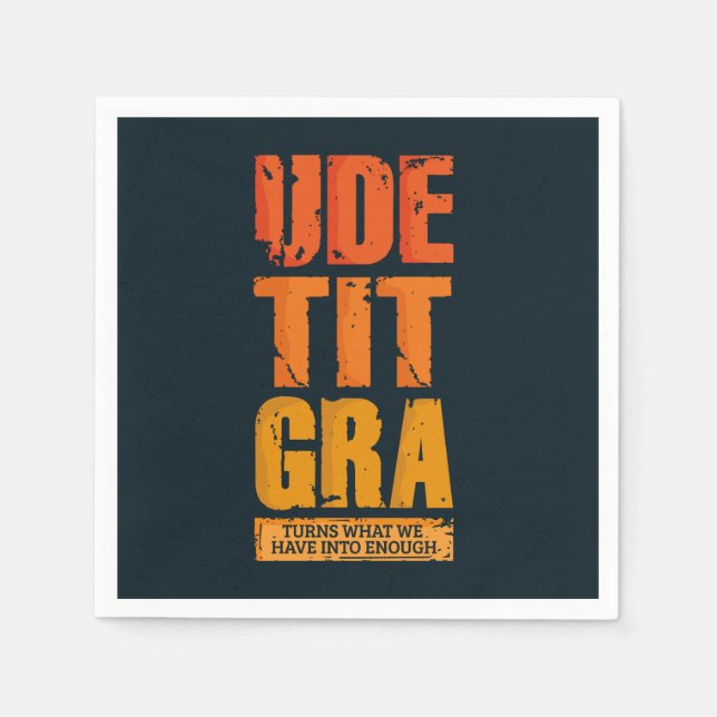 Dankeschön-Erntedank Serviette (Vorderseite)