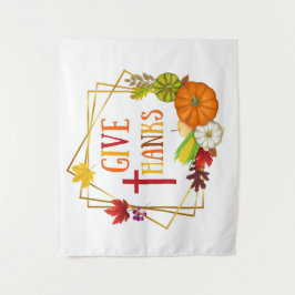 Dankeschön Erntedank Zitat Herbst Kürbis Herbst Wandteppich