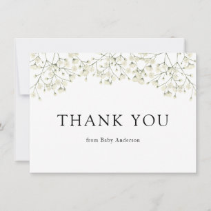 Dankeschön für Baby-Atem-Dusche Dankeskarte