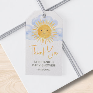 Dankeschön für Baby Shower Strahl des Sonnenschein Geschenkanhänger