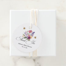 Dankeschön für bunte Blumen zur Bienchen-Baby-Part