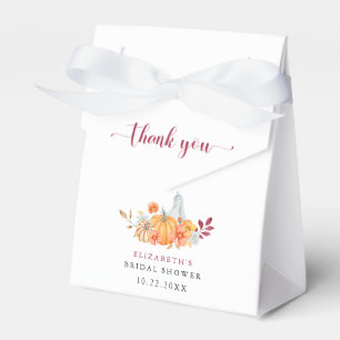 Dankeschön für das Herbst-Hochzeitsbrause-Pumpkin- Geschenkschachtel
