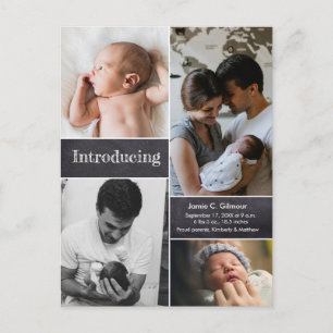 Dankeschön für die Babynamchündigung Postkarte