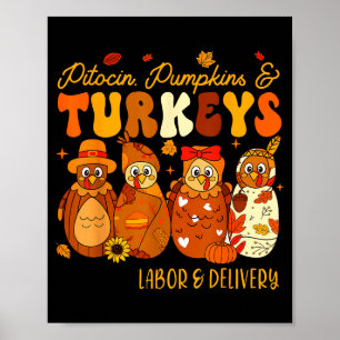 Dankeschön für die Herbst-Arbeits- und Entbindungs Poster