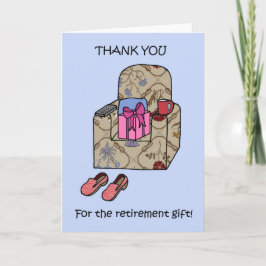 Dankeschön für die Pensionsgeschenke. Dankeskarte