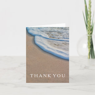 Dankeschön für die unvergessliche Strandhochzeit Dankeskarte