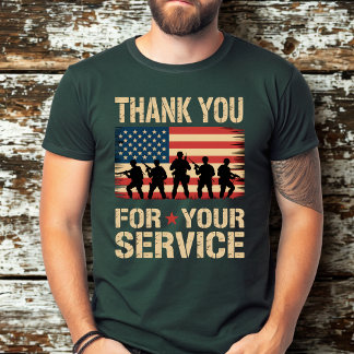 DANKESCHÖN FÜR IHREN DIENST Veterans Day Tribute T-Shirt