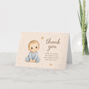 Dankeschön für Jungen-Baby-Party Karte