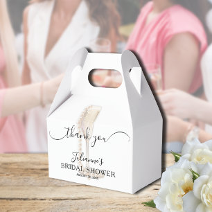 Dankeschön für Junggesellinnenabschied mit Perlen Geschenkschachtel