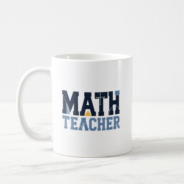 Dankeschön für Mathematiklehrer Kaffeetasse (Links)