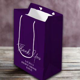 Dankeschön für minimalistisches Braut- Dusche-Gesc Mittlere Geschenktüte