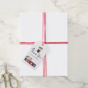 Dankeschön für Nautical Boy Baby Shower Geschenkanhänger