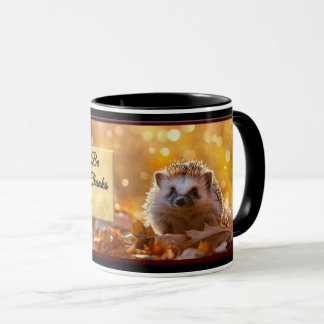 Dankeschön & Geben Herbst-Igel-Tasse Tasse