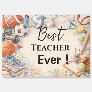 Dankeschön‑Geschenk für den Sportlehrer zum Schulj Magnet