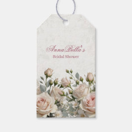 Dankeschön-Geschenkanhänger für Brautparty | Rosen Geschenkanhänger