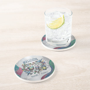 Dankeschön-Geschenke zur 10. Zinn-Hochzeitsfeier Getränkeuntersetzer
