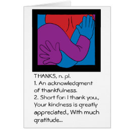 Dankeschön Grußkarte