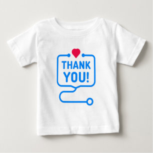 Dankeschön  Herz - Stethoskop Baby T-shirt