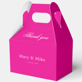 Dankeschön Hot Pink Giebel-Geschenkbox für jeden A Geschenkschachtel