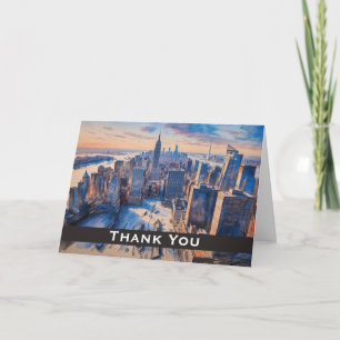 Dankeschön im Vintage-Stil von New York City Dankeskarte