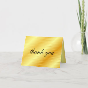 Dankeschön Kalligrafie Schrift Gold Optik Trendy Dankeskarte
