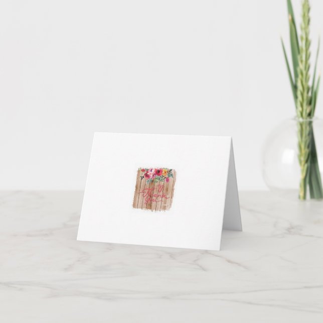 Dankeschön Karte (Vorderseite)