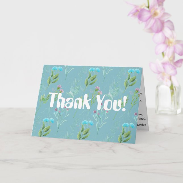 Dankeschön Karte (Orchidee)