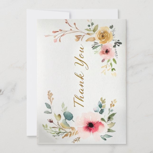 Dankeschön Karte (Vorderseite)