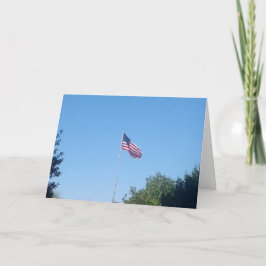 Dankeschön Karte - Amerikanische Flagge