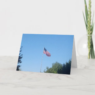 Dankeschön Karte - Amerikanische Flagge