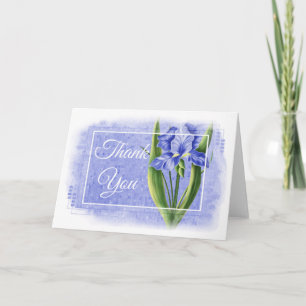 Dankeschön Karte - Blue Iris d1