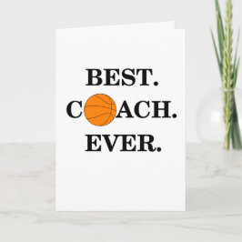 Dankeschön Karte für Basketballtrainer