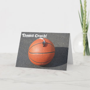 Dankeschön Karte für Basketballtrainer