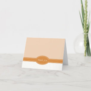 Dankeschön Karte für Hochzeit oder Dusche, Orange