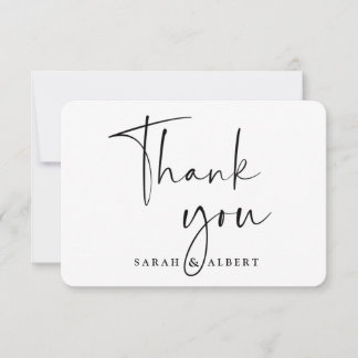 Dankeschön-Karte für Hochzeiten Dankeskarte
