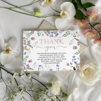 Dankeschön-Karte für Wildblumen-Baby-Party