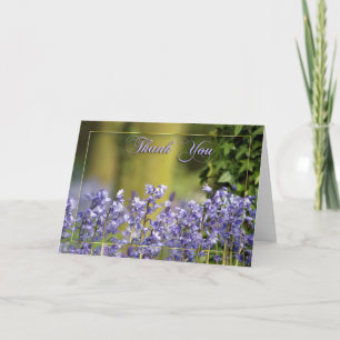 Dankeschön Karte mit Bluebells