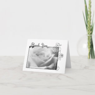 Dankeschön Karte mit White Rose