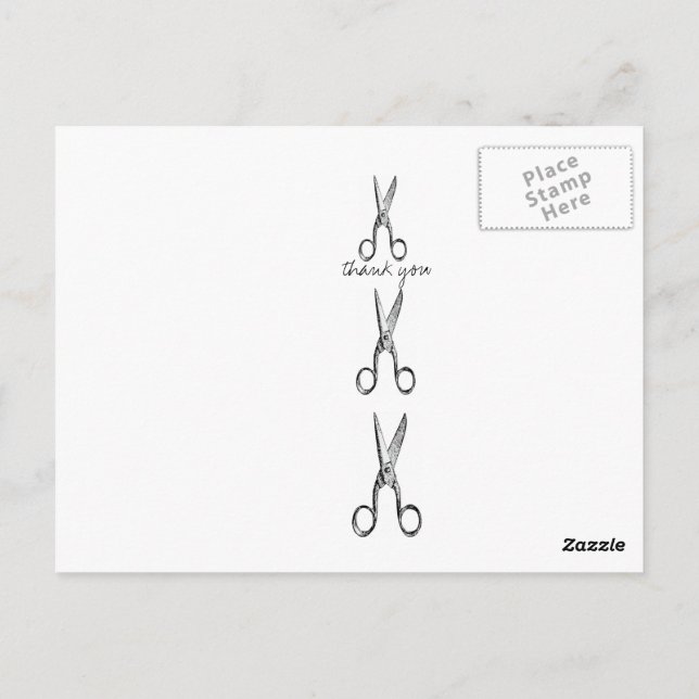 Dankeschön-Karten Postkarte (Rückseite)