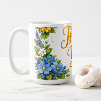 *Dankeschön mit Blumenmotiv* Kaffeetasse