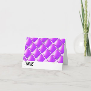 Dankeschön mit violetten Diamanten Dankeskarte