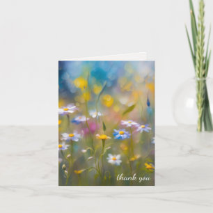 Dankeschön Mitgefühl Wildblumen von der Familie Karte