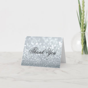 Dankeschön Note Card - Silver Lit Fab Dankeskarte