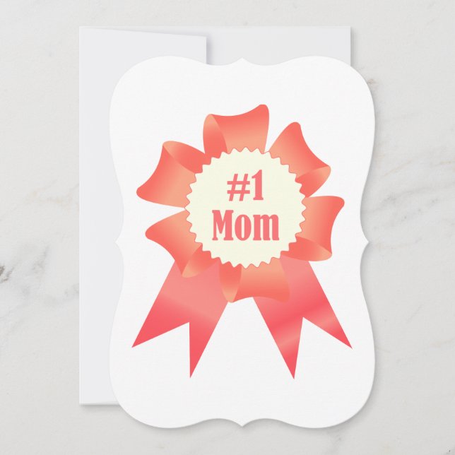Dankeschön Nummer Eins Mama Gewinner Preisband (Vorderseite)
