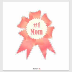 Dankeschön Nummer Eins Mama Gewinner Preisband Aufkleber