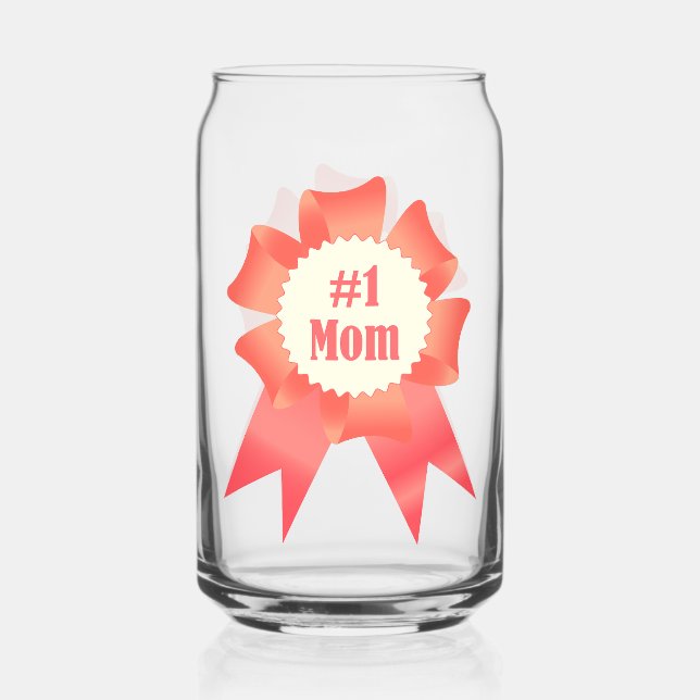 Dankeschön Nummer Eins Mama Gewinner Preisband Dosenglas (Vorderseite)
