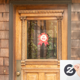 Dankeschön Nummer Eins Mama Gewinner Preisband Fensteraufkleber