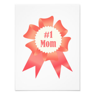 Dankeschön Nummer Eins Mama Gewinner Preisband Fotodruck
